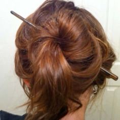 Hairstyle With Chopsticks, Hair Chopsticks Hairstyles, Chopsticks In Hair, Chopstick Hairstyles, Beehive Hairstyle, Beehive Hair, Chopstick Hair, Dream Hair, Pretty Hairstyles