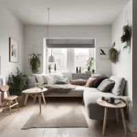 a living room filled with furniture and plants