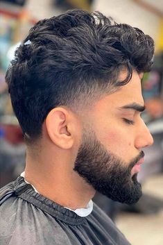 Short Mohawk Fade, Faded Beard, Fade Haircut With Beard, Mohawk Fade, Faded Beard Styles, Trending Hairstyles For Men, Trend Hairstyles