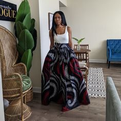 Printed Maxi Skirt With Pockets, Elastic Waist, Sash Tie, And Headwrap. Skirt Fits Up To 3x. Long Skirt Pattern, Maxi Skirt With Pockets, Printed Maxi Skirt, Waist Sash, Wide Waist, Printed Maxi Skirts, Skirt With Pockets, Skirt Fits, Print Skirt