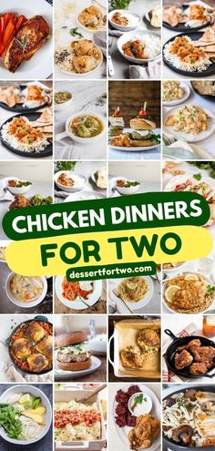 Want more chicken recipes for two? Check out these easy dinner ideas! Here, you'll find lots of chicken dinners, including chicken breasts, chicken thighs, bone-in, skin-on, boneless, skinless, and more! Enjoy cooking for two! 2 Person Chicken Recipes, Small Batch Chicken Recipes, Chicken Dishes For Two, Chicken For Two Easy, Chicken Dinner For One Person, Chicken Thigh Dinners Meals, Easy Chicken Dinner Recipes For Two, Chicken Thigh Recipes For Two, One Person Chicken Meals