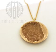 Sacred Geometry: Flower of Life Fingerprint Necklace in Silver or Bronze - Maya Belle Jewelry Keepsake Gold Stamped Jewelry, Gold Stamped Jewelry For Memorial, Gold Stamped Jewelry For Memorials, Gold Jewelry For Memorial, Gold Hand Stamped Necklace For Memorial, Sacred Geometry Flower Of Life, Fingerprint Necklace, Seed Of Life, Bronze Pendant