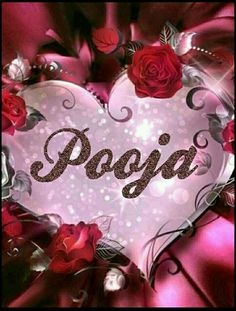 a heart shaped frame with roses and the word pagga in it's center