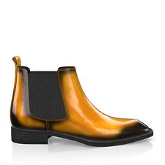 Men`s Luxury Chelsea Boots 11756 | Girotti Orange Leather Shoes With Round Toe And Leather Lining, Yellow Leather Boots With Leather Sole, Yellow Leather Shoes With Almond Toe, Yellow Leather Boots With Snip Toe, Yellow Leather Plain Toe Shoes, Orange Leather Shoes With Round Toe, Yellow Leather Shoes With Round Toe, Orange Leather Formal Shoes With Round Toe, Yellow Leather Boots With Round Toe