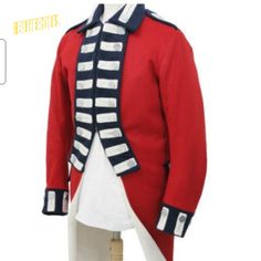 New Men Red Men Wool, New 1775th-83th Marine -  Military Jacket - Napoleonic Uniform, Theatre Cosplay Costume, Colors Available: Red, Maroon, White, Green, Blue Characteristics: Napoleonic Uniform Reproduction British Napoleonic Uniform Blue Napoleonic British Officer Uniforms Professionally stitched for durability Ideal for Wedding, Halloween, Christmas, Festivals, and more Also available for School Performances, Masquerades, and Parties 100% wool Professionally stitched Comfortable to wear, Ea Century Uniforms, Military Marines, Military Coat, New Man, Hush Hush, Timeless Pieces, Military Jacket, Cosplay Costumes, Mens Jackets