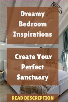 a bedroom with white walls and wood flooring is featured in the article dream bedroom inspirations create your perfect sanctuary read description