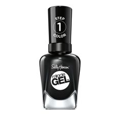 Onyx-pected Miracle Gel Polish Sally Hansen Onyx-pected Miracle Gel Polish | Black | Sally Beauty Sally Hansen Gel, Dark Nail Polish, Sally Hansen Miracle Gel, Gel Nails At Home, Gel Nail Colors, Best Nail Polish, Sally Beauty, Dry Nails, Fall Nail Colors