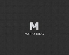 the logo for mario king is shown on a black background