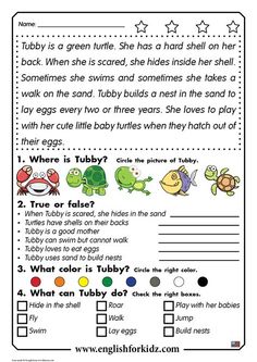 a printable worksheet for children to learn how to read the words in english