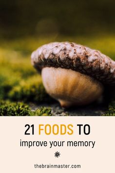 Brain foods, memory...21 foods to improve your memory. Memory Foods Brain Health, Supplement For Memory, Foods That Improve Memory, Mushrooms For Brain Health, Memory Vitamins Brain, Memory Supplements, Memory Supplements Brain