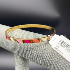 Nwt - Kate Spade Three Cheers Bangle. Bright And Shiny. Gives A Lift To Any Outfit! Kate Spade Bow Bracelet, Rose Gold Cuff Bracelet, Bling Bows, Kate Spade Bracelet, Kate Spade Bangle, Gems Bracelet, Gold Plated Bangles, Bangle Bracelet Set, Stone Bangle