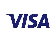 the visa logo on a white background