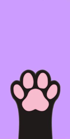 an animal paw on a purple background