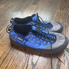 Rare! Patagonia Mens Size 11 Hiking Shoes. In Great Shape. Patagonia Hiking, Hiking Shoes, Patagonia, Black Blue, Blue Black, Athletic Shoes, Men's Shoes, Hiking, Man Shop