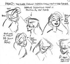 an instruction for how to draw the head