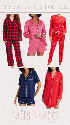 CLICK THE PHOTO TO SHOP! || winter fashion, winter outfit ideas, winter fashion 2024, winter outfits, cute winter outfits, winter outfits 2024, fashion blog, style blog, Cotton Pjs, Christmas Pjs, Satin Pajamas, Christmas Pajamas, Notched Collar