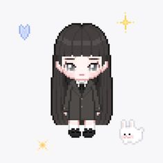 New jeans, pixel art, pixel doll, haerin, kpop New Jeans Pixel, Widget Apps, Learning Template, Aesthetic Anime, Pixel Art, Cute Pictures, Dolls