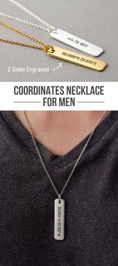 Coordinates Necklace For Men • Great Gift Ideas For Men • Best Gift Ideas For Men • Gifts For Men Ideas • Fun Gifts For Men • Men Birthday Gift Ideas • Men Necklace Pendant • Men Jewelry • Necklace For Boyfriend For Men • Coordinates Gift Men • Anniversary Gift Ideas For Him 2nd • 1year Anniversary Gift Ideas For Him • Engagement Gifts For Him • Gift Ideas For Wedding • Graduation Gifts For Guys • Son Gift Ideas • Coordinates Gifts • Personalized Necklace • Initial Necklaces • Dogtag Gifts Birthday Gift Ideas Men, Men Birthday Gift Ideas, Men Jewelry Necklace, 1year Anniversary, Gift Ideas For Wedding, Gift Ideas Men, Necklace For Boyfriend, Coordinates Necklace, Anniversary Gift Ideas For Him