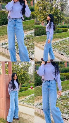 Jeans Pics Ideas, Sweatshirt Poses Instagram, Western Dresses Photo Poses, Pose For Western Outfit, Poses For Baggy Clothes, Poses For Western Outfit, Simple Poses For Pictures