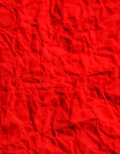 the red fabric is very soft and wrinkled