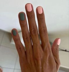 Trendy Short Nails, Boho Nails, Band Nails, Nagel Tips, Simple Gel Nails, Cute Gel Nails, Manicure Ideas, Hair Skin Nails, Funky Nails