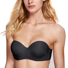 PRICES MAY VARY. Lightly padded contour cups reach natural boost effect High elastic material helps to stay in place comfortably Strapless tshirt bra for smooth look under clothing Supportive underwire for extra lift up Convertibe straps for criss cross, halter, one-strap or no straps wear Adjustable straps ,fives ways to wear.
 Ideal for strapless dress, low cut dress or wedding dress. Multiway Bra, Low Cut Dresses, Convertible Bra, Womens Dress Suits, Bra Brands, Bandeau Bra, Plus Size Fits, Comfortable Bras, Lounge Lingerie