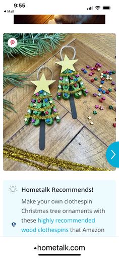 the christmas tree earrings are made with beads and sequins from hometalk com