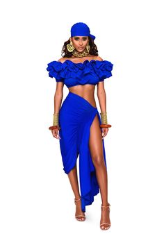 Look and feel confident in the SARAI TOP. This chic off-shoulder design is designed for comfort with no underwire and short sleeves. Wear it as a top or a crop top with its multi-layered ruffles and full lining. Stand out from the crowd and look effortlessly beautiful! Fitted One-shoulder Crop Top For The Beach, Stretch Ruffled Crop Top, Stretch Ruffled Cropped Crop Top, Stretch Crop Top With Ruffles, Stretch Cropped Off-shoulder Top For Summer, Chic Short Sleeve Crop Top With Ruffles, Elegant One Shoulder Crop Top For Summer, Stretch Ruffled Tube Top, Stretch Ruffle Crop Top With Short Sleeves