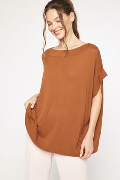 Effortlessly Chic Knit Top - Camel Text Codes, Luxe Style, Heart Top, Ribbed Neckline, Dress Romper, Lightweight Knit, Guinea Bissau, Short Sleeve Top, Discount Code