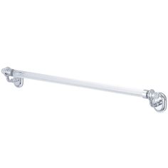 an image of a bathroom towel bar with two handles on the front and one handle on the back