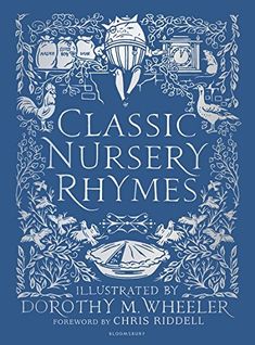 the book cover for classic nursery rhymes