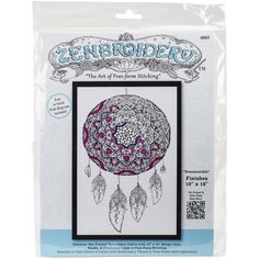 the embroidery kit is packaged in a package