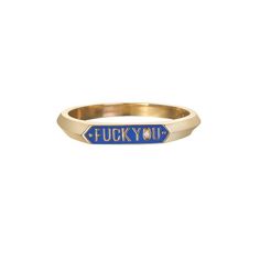 FU Signet Ring in Gold - Nora Kogan Cartier Panthere, Flowers Tattoo, Dope Jewelry, Ring Ideas, Funky Jewelry, Jewelry Lookbook, Designer Fashion Jewelry, Put A Ring On It, Fine Jewelry Designers