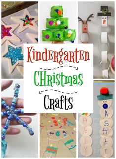 a collage of christmas crafts and activities for kids