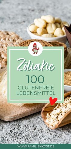 the words zoltakte 100 glutenfre lebensmitte are displayed