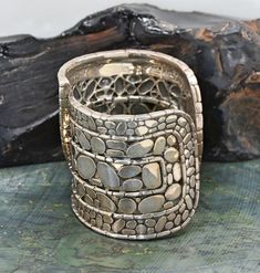 Authentic John Hardy Kali Large Sterling Silver Overlap Cuff Bracelet With JH Pouch 108.5 Grams - Etsy Silver Cuff Bangle Bracelet, Unique Silver Rectangular Cuff Bracelet, John Hardy Jewelry, Henderson Nv, John Hardy, Gorgeous Necklaces, Metal Jewelry, Precious Metals, Cuff Bracelet