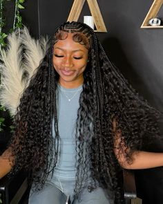 Braids Leave Out, Pretty Hair Styles Braids, Braids With Hair In The Back, Vacation Hairstyles Black Women, Funali Braids, Stitch Feed In Braids, Houston Trip, Feed In Braids, Quick Weave Hairstyles