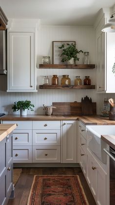 the kitchen is clean and ready to be used as a place for cooking or eating