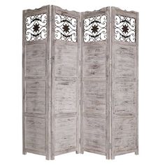 Astoria Grand Shivani 4 Panel Room Divider Color: Blue Temporary Room Dividers, Room Divider Shelves, Fabric Room Dividers, Portable Room Dividers, Glass Room Divider, Bamboo Room Divider, Floor Screen, Sliding Room Dividers, Wood Room Divider