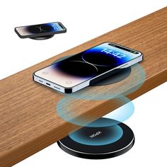 an image of a cell phone charging on a dock