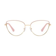 SHIRLEY | Pink - Gleam Eyewear | Blue Light Blocking Glasses Female Boss, Glasses Prescription, Frame Blue, Gold And Pink, Eye Wear Glasses, Pink Cat, Stainless Steel Frame, Prescription Glasses, Boss Babe