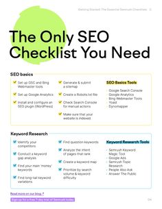 the only seo checklist you need