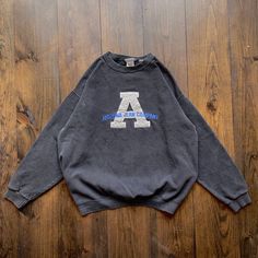 Vintage 1990s Arizona Jeans Embroidered Crewneck Sweatshirt / made in USA / tag size Large (see measurements) Pit to Pit:   24" Top of Shoulder to Bottom Hem:   26" Collar to Bottom of Sleeve:   28" Please check the measurements before purchasing ---------------------------------- 🛒 Why Vintage? Vintage clothing is an environmentally sustainable way to shop for cool, unique, and rare clothing. Vintage clothing is typically higher quality than modern fast fashion manufacturing. Material from the 90s Style Crew Neck Sweatshirt With Embroidered Graphics, Vintage Crew Neck Sweatshirt With Embroidered Logo, Vintage Long Sleeve Sweatshirt With Letter Embroidery, 90s Embroidered Long Sleeve Sweatshirt, Vintage Long Sleeve Tops With Embroidered Text, Vintage Crew Sweatshirt With Embroidery, Vintage Sweatshirt With Embroidered Logo For College, Vintage College Sweatshirt With Embroidered Logo, Vintage Embroidered Logo Sweatshirt For College