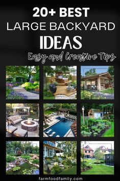 Backyard Planning Layout Design, Half Acre Backyard Ideas, Big Yard Landscaping Ideas, Large Backyard Landscaping Designs, Big Backyard Ideas, Family Backyard Layout, Large Backyard Ideas, Easy Outdoor Projects