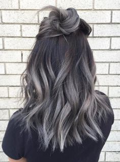 Grey Ombre Hair, Cinnamon Hair, Black Hair Balayage, Hair Tint, Hair Color Streaks, Silver Hair Color, Healthier Hair, Grey Hair Color, Hair Images