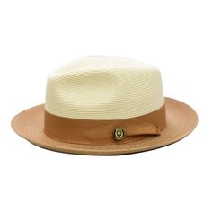 Brim: 2.5" Snap Material: 100% Natural Polybraid Straw Crown Height: 4" Interior: Elasticized Cotton Sweatband Hat Band: 1.5" Grosgrain Ribbon Shape: Fedora (Pinch Front) Unlined Removable Lion Logo Pin Straw Hat Men, Mens Straw Hats, Classy Watch, Logo Pin, Lion Logo, Crown Heights, Hat Men, Pin Logo, Casual Hat