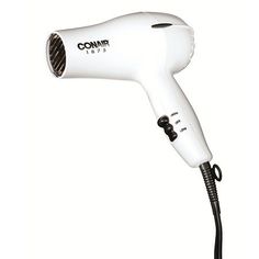 For comfort and efficiency, pick up an 1875 Watt Dryer from Conair! It's specially designed with an ergonomic handle for ease and comfort of use. It features 2 heat and speed settings. With it’s powerful motor and features, this dryer will make styling quick and easy. Dry fast and with style! 2 Speed/Heat settings Ergonomic handle for comfortable use Hang ring 1875 Watts Please Note: This item has been built to U.S. electronics specifications and may need additional modifications or converters Hair Dryer Reviews, Makeover Tips, Best Hair Dryer, Hair Dryers, Hair Shine, Dryers, Home Health, Best Hair, Ergonomic Handle