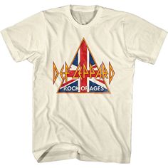 Def Leppard British Rock of Ages Rock Band Men's T-Shirt by American Classics Listen to the Hysteria and Euphoria it can only be for the Sheffield rockers Def Leppard! Yeah! They won't leave you High n' Dry as you go On Through the Night! They have sold over 100 million albums worldwide and were inducted in the Rock and Roll Hall of Fame in 2019. Wear some rock nostalgia, this cool Def Leppard graphic t-shirt is vintage style print with a distressed look as if you bought it at an Def Leppard Roc Def Leppard Shirt, Phil Collen, Steve Miller Band, Rock Videos, Rock Of Ages, British Rock, The New Wave, Natural Rock, Def Leppard