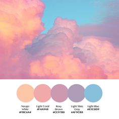 the sky is filled with pink clouds and blue, purple, and yellow hues