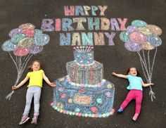 Chalk Ideas, Birthday Picture